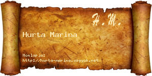 Hurta Marina névjegykártya